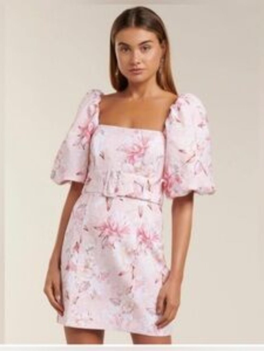 Ever New Ashley Puff Sleeve Mini Dress